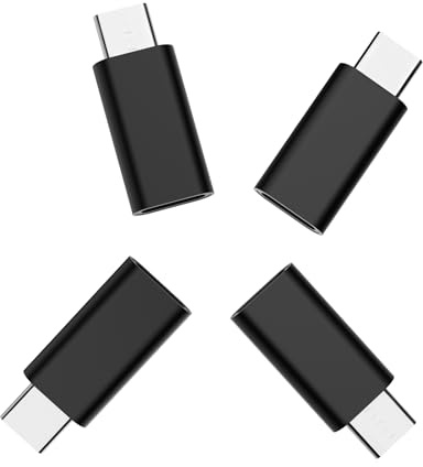4-pack Lightning till Typ-C-adapter, liten anslutningsomvandlare, kompakt design, för daglig användning