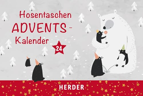 Hosentaschenadventskalender 2023: Mit farbigen Illustrationen
