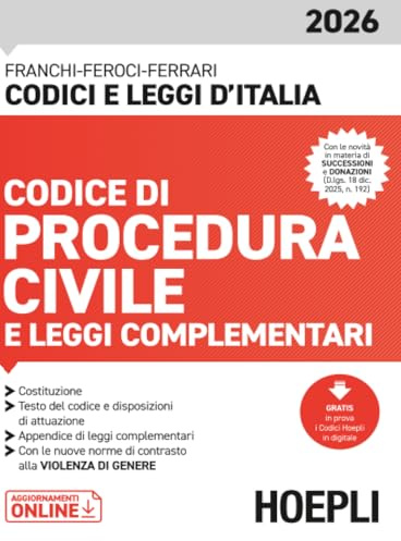 Codice di Procedura civile e leggi complementari 2026