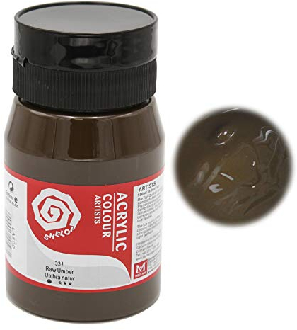 ARTIST Künstler- Acrylfarbe, hochpigmentierte Top-Qualität in 500 ml Vorratsgebinde 21 umbra natur