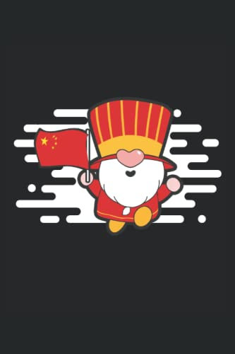 China Gnome Notebook: Medium - Ruled Gnome Journal with 100 pages, 6 x9