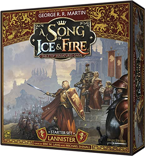 CMON Ein Lied von EIS und Feuer: Lannister Starter-Set, Miniatur-Brettspiel, ab 14 Jahren, für 2 Spieler, 60 Minuten Spieldauer