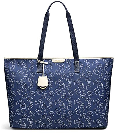 RADLEY London Maple Cross Signature Large Zip-Top Shoulder Bag in Vintage Blue