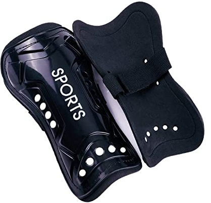 Shin Pads,Soccer Shin Guards,7-16 Years Child Soccer Shin Pad,Lightweight Breathable Protective Gear Football Shinguard,Football Shin Pads(Random color,Black or Blue)