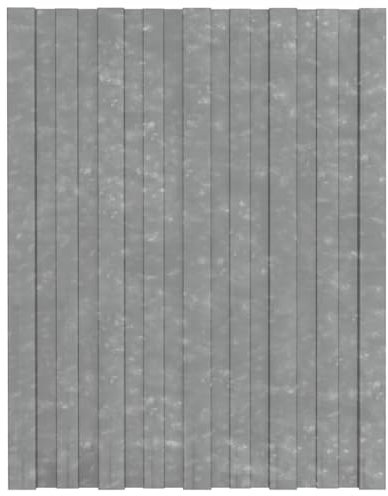 RONGQI Roof Panels, Trapezoidal Sheet, Roof Panels, Corrugated Sheet Sheets for Roof, Roof Plate, Roof Shingles for Garden Shed, Galvanised Steel, Silver, 60 x 45 cm, Pack