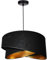 FKL DESIGN Home Deco – Pendelleuchte Esstisch – Hängeleuchten & Pendelleuchten – Deckenlampe Hängend – Lampenschirm Hängelampe- Esszimmerlampe - Wohnzimmer - Küchenlampe - Schwarz - E27, Serie TAD31
