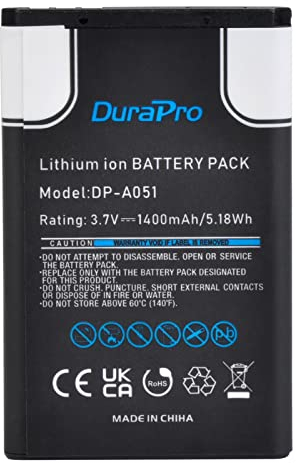 DuraPro A051 Battery Akku for Fritz!Fon C6 Telekom Sinus 806, Snom M65, Telefunken FHD 170/5