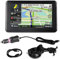 Navigatore GPS universale per auto da 5 pollici Ultima mappa 2023 Schermo capacitivo Trasmissione vocale per auto bicicletta autobus camion Design portatile Supporto FM con jack per cuffie