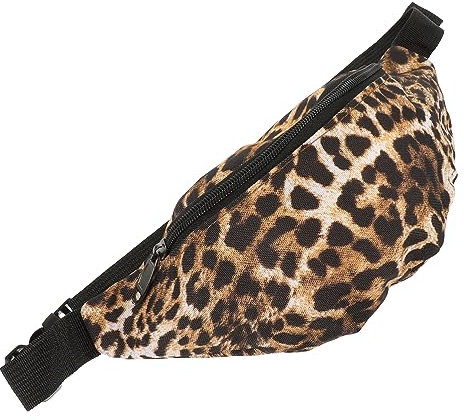 LIFKOME Leopardenmuster Gürteltasche Damen Praktische Bauchtasche Für Reisen Shopping Sport Vielseitige Umhängetasche Für Handy Schlüssel Mehr Leicht Und Kompakt