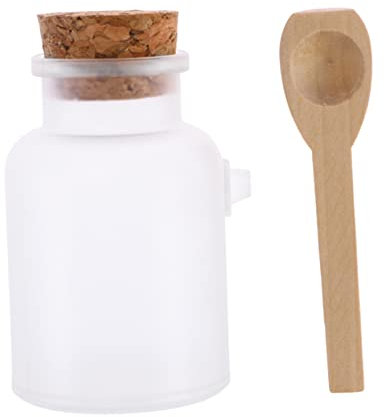 BESTYASH 3 Pièces Bouteille Plastique Abs pour Bain Bouchon Liège pour Épices et Diy