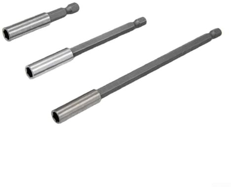 3 varillas de extensión para brocas de tornillo con vástagos hexagonales de cambio rápido de 1/4 pulgadas compatibles con taladros eléctricos