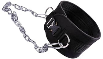 BEALIFE Cinturón de inmersión con Cadena para Soporte de Cintura, Ideal para Gimnasio, Fitness y Levantamiento Pesas, Hebilla metálica, Cinturón 91x16cm
