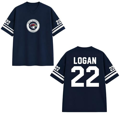 Maillot de Hockey Grahams 44 Col V Uniforme de Hockey sur Glace Casual Manches Courtes Comfort Training Clothing pour Les Fans de Sport (03-1-Bleu, M)
