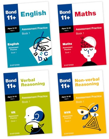 Bond 11+ Assessment Practice Papers Bundle for Age 9-10: English, Maths, Non-verbal Reasoning, Verbal Reasoning: Ready for the 2026 exam for GL ... other 11 plus exams (Bond: Assessment Papers)