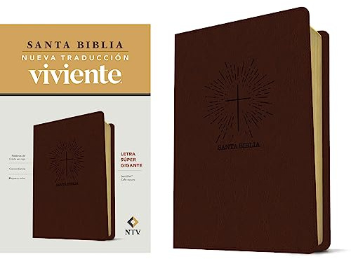 Santa Biblia NTV, Letra Súper Gigante: Nueva Traduccion Viviente, SentiPiel Cafe Oscuro, Leathersoft, Palabras de Cristo en rojo, Concordancia, Mapas a todo color, Letra super gigante