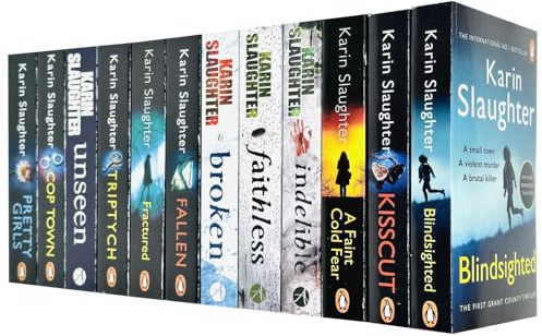 Karin Slaughter Will Trent and Grant County Series 11 Books Collection Set (Triptych, Cop Town, Fractured, Fallen, Indelible, Broken, Unseen, Kisscut, Faithless and More)