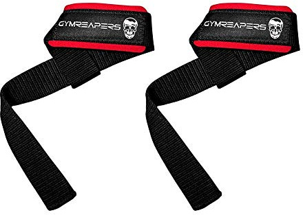 Gymreapers Lifting Wrist Straps for Weightlifting, Bodybuilding, Powerlifting, Strength Training, & Deadlifts - Padded Neoprene with 18 Cotton