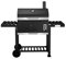 Holzkohlegrill Ontario XXL von EL Fuego® Grill Smoker BBQ Grillwagen Barbecue, mit Thermometer, inkl. Flaschenöffner, mit verchromten Warmhalterost und Ascheauffangbehälter, AY 415