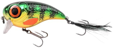 Spro Fat Iris Wobbler 8cm/39gr./0,8m Farbe: Chrome Perch