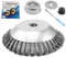 unkrautbürste für freischneider, Wildkrautbürste Rundbürste zur Motorsense 25,4mm Bohrung Drahtbürste Freischneider, mit Motorsense 4PCS Zubehör