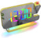 ThreeH Réveil Arc-en-Ciel Numérique Réveil à Projection avec Lumière Nuit Colorée Surface Miroir pour Le Maquillage Mode d'atténuation Fonction Snooze Or
