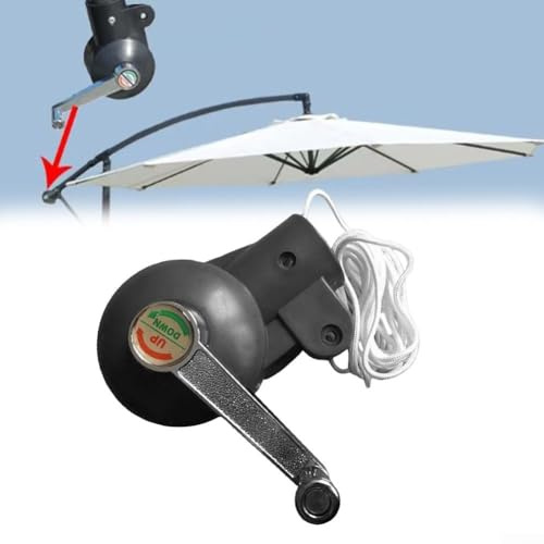 QOXEZY Set di manovelle per ombrellone, maniglia a manovella, accessori per ombrellone da patio, resistente, supporto di ricambio, per esterni, patio, spiaggia