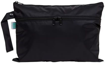 Bumkins Pochette imperméable et humide pour bébé, voyage, maillot de bain, couches en tissu, pièces de pompe, piscine, vêtements de sport, articles de toilette, crochet à poussette, garderie, pochette