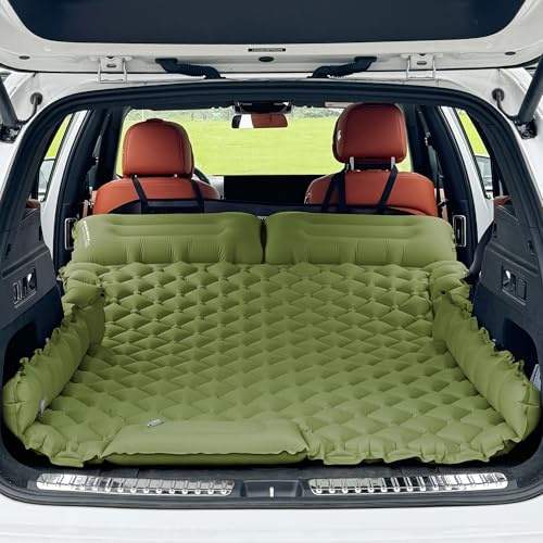 EULANT Materasso Gonfiabile per Auto con Pompa a Aria, Materasso ad Aria Impermeabile per Bagagliaio Auto, Materassino Autogonfiabile per 2 Persone, Letto ad Aria Ultraleggero per SUV MPV, 183x131x7cm