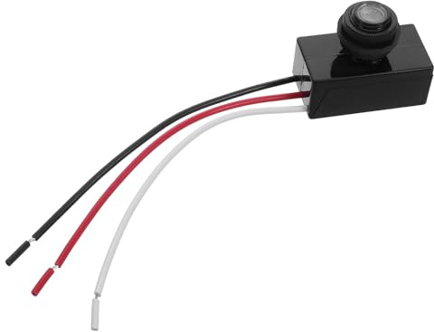 IWOWHERO Interruttore Automatico Crepuscolare per Luci Esterne da Giardino e Lampioni Stradali con Rilevatore Fotoelettrico, Alta Sensibilità e Basso Consumo, Plastica e Componenti