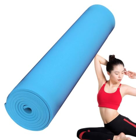 estera de la yoga, estera de la yoga gruesa Esterilla de para | Estera de yoga antidesgarro de alta densidad para ejercicio con hebilla, para doméstico y exterior