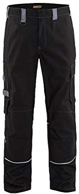 Blaklader 15611516 Anti-Flammen-Hose, Schwarz/ Grau, grootte C52