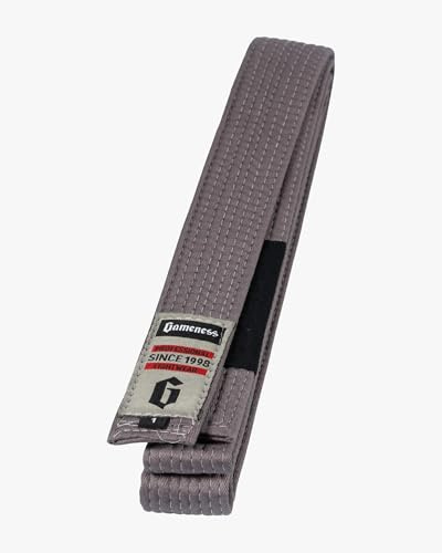 Century Gameness Jiu Jitsu Youth Belt | BJJ Belt for Kids Grey A2