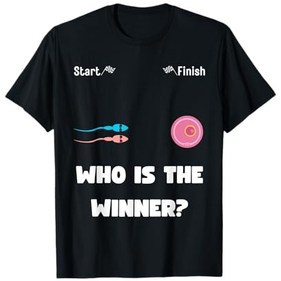 Gender Reveal Funny Who's the Winner, Guess What? Grossesse T-Shirt