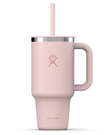 HYDRO FLASK - Travel Tumbler - Vaso de viaje 946 ml (32 oz) con tapa de pajita presionable cerrable - Acero inoxidable - Aislamiento al vacío de doble pared - Tapa resistente a salpicaduras - Trillium