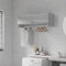 Fasba Kleiderschrank Garderobenschrank Garderobe Schrank Dielenschrank Schlafzimmerschrank Grau Sonoma 100x32,5x35 cm Holzwerkstoff