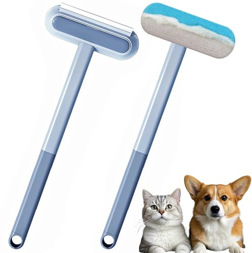 Genérico Axinyijia Pet Hair Remover con Mango Largo, Quita Pelos Mascota de 45 cm, Cepillo Pelo Gato Perro, Quitapelos Multifuncional Mascotas