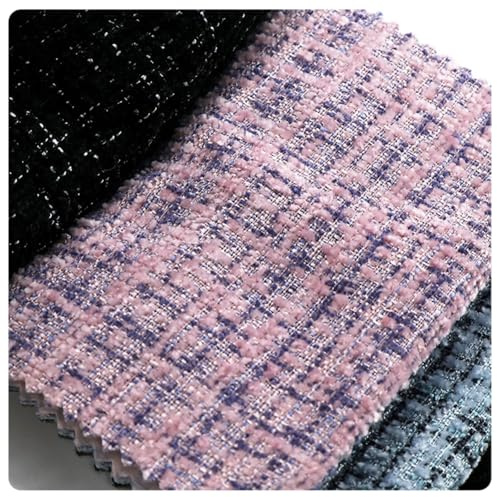 AMateschitz Tessuto tweed fatto a mano Tessuti per cucire Tessuto tweed a quadri a metraggio Tessuto per quilting a quadri Materiali per bricolage Tessuto decorativo Tessuti per cucire Tessuto per