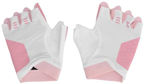 Dam Skerisi 2 Guantes de Ciclismo Ligeros, Transpirables y Antideslizantes para Montar en Carretera, con Palma de PU Engrosada, Guantes de Ciclismo de Medio Dedo para Levantamiento de Pesas, (Metro)