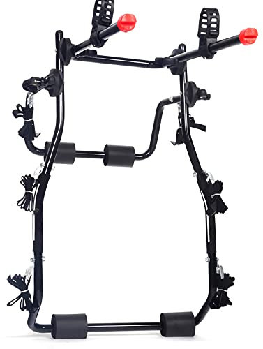 HXFENA Portabici,Pieghevole in Acciaio ad Alto Tenore Di Carbonio Supporto per Gancio Di Traino per Auto Portabiciclette Portapacchi Sospensione SUV Transito da Viaggio/Black/A