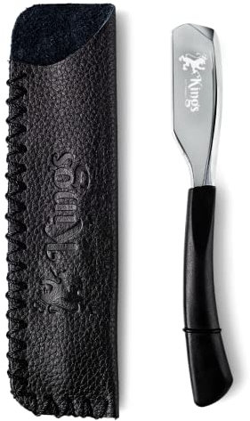 Kamisori Rasiermesser für Männer von The Kings Cutthroat – Rasiermesser für Herren – Rasiermesser für Herren – Lederrasierer im Lieferumfang enthalten – unverzichtbares Pflegezubehör für Männer, ohne