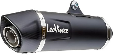 Muffler LeoVince SLIP-ON NERO with Approval, Black Stainless Steel, Carbon Cap for Honda Integra/NC 750 S/X/DCT/ABS