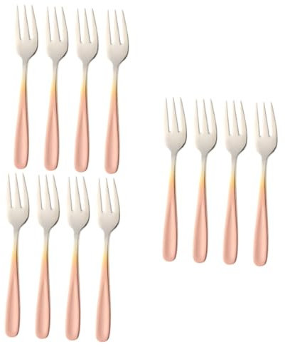 Amosfun 12 Pièces Fourchette En Acier Inoxydable Fourchettes De Service De Fête Fourchettes À Cocktail De Fête À Escargots À Dessert Maison