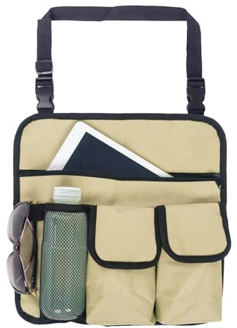 1 borsa da appendere per poltrona, 32 x 32 cm, per sedia da campeggio, organizer per sedia da spiaggia, resistente, impermeabile, in tessuto Oxford, con tasche multiple per attività all'aperto,