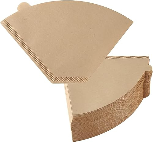 RYELDOM Filtros de Papel para Cafetera Moka 2 y 4 Tazas - Filtración Natural y Limpia, Papel No Blanqueado, Universal para Moka Tradicionales - Accesorios Café, Prácticos y Desechables (2 Tazas)