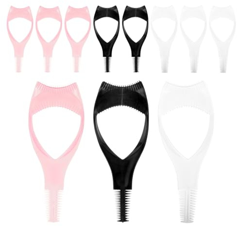 Mikikit 30 Pièces Set de Pochoirs Réutilisables pour Eyeliner et Ombres à Paupières Outils Plastique pour Maquillage Précis des Yeux Protège-cils et Applicateurs pour Débutants et