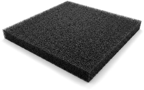 QWORK® Éponge filtrante pour Aquarium, 50 x 50 x 2 cm Tapis filtrant, pour Aquariums, étangs et cuves de Filtration