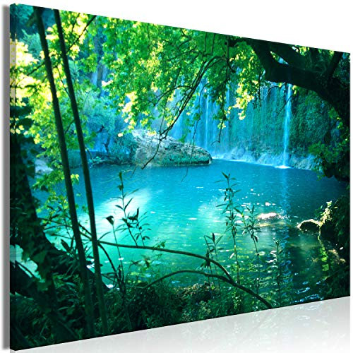 murando - Tableau Acoustique Paysage 120x80 cm 1 Partie - Décoration Murale Anti-Bruit Isolation Phonique Bureau Chambre Panneau Insonorisant Impression sur Toile - Jungle naturelle c-B-0544-b-a