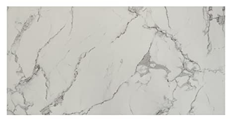IZODEKOR Revestimiento de pared efecto mármol - 1x panel - Alternativa a baldosas/azulejos, panel ducha, panel para pared cocina | Carrara