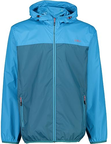 CMP - Regenjacke für Herren mit Kapuze, Tiefer See, 48