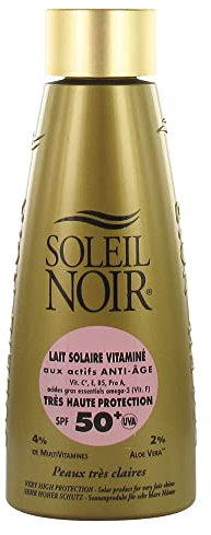 Soleil Noir Lait Solaire Vitaminé Très Haute Protection SPF50+ 150 ml